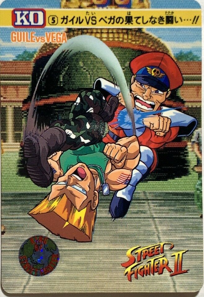 12 VEGA Street Fighter 15TH Trading Hobby Card Ⅱ Ⅲ ZERO CAPCOM JAPAN GAME