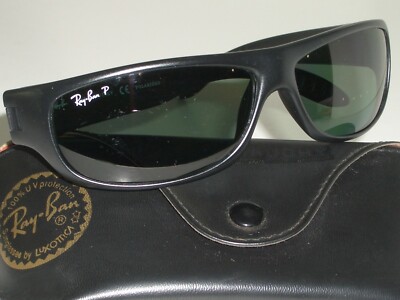 RAY-BAN ITALY RB4046 W3332 3P MATTE-BLACK POLARIZED SLEEK SPORT
