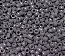 Dark Gray Mini Pony Beads made in USA 1,000pc crafts school VBS kandi jewelry