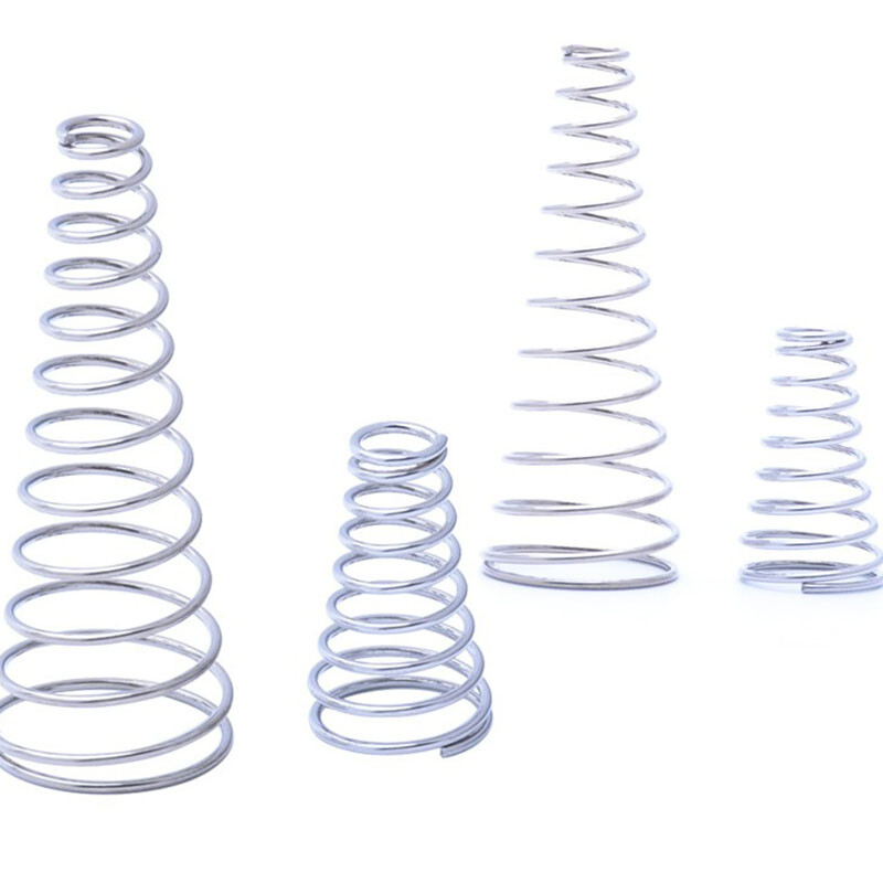 5 Stück Edelstahl Druckfedern - Konische Turmfedern 304 1,2mm