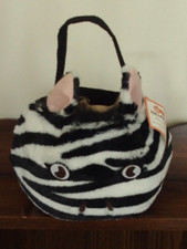 Pottery Barn Kids Zebra Trick or Treat Bag Pail Easter Bucket Halloween PBK