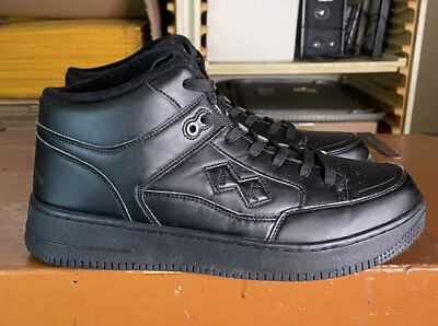 BRITISH KNIGHTS BK Men's Size 10 Empire Triple Black Mid Top Athletic Court Shoe