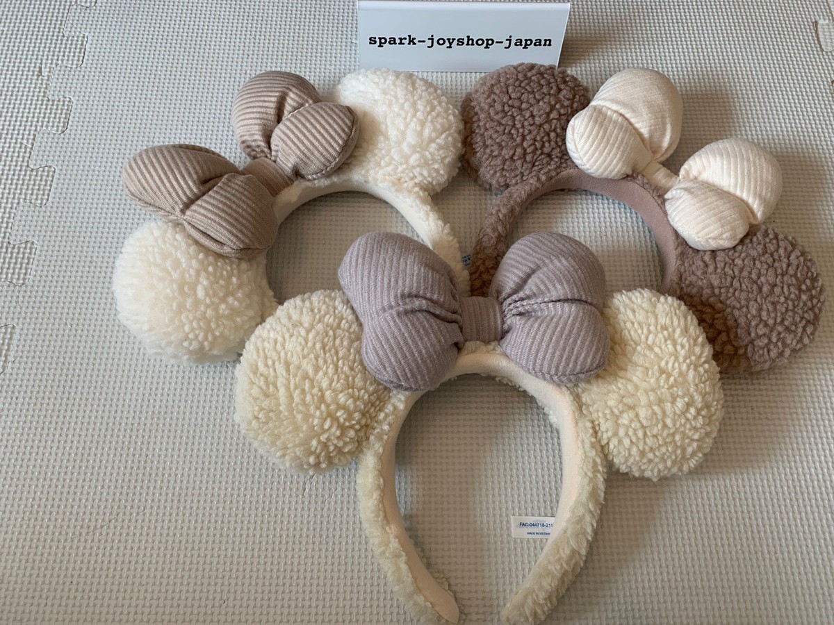 Japan Tokyo Disney Minnie Bow Festival Winter Ear NEW Tokyo Disneyland Resort Holiday Ears  main image 2