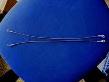 COPPIA CAVETTI IN ACCIAIO ORIGINALI RITEGNO COFANO   RENAULT R4 TL, GTL