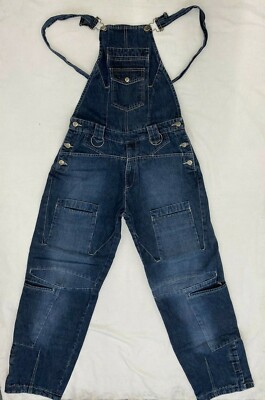 CRIMINAL DAMAGE LATZHOSE JEANS Y2K NEUNZIGER 00ER TWISTED ENGINEERED UNISEX