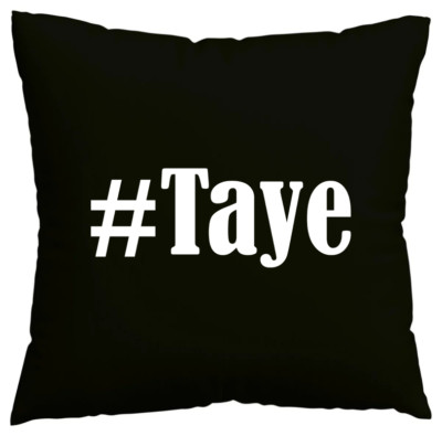 Kissenbezug #Taye I love Taye Schwarz 116297