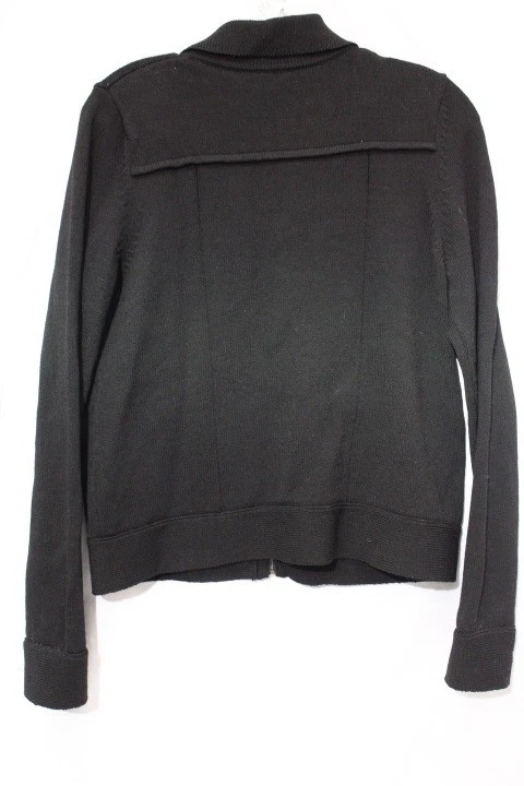 Conjunto de traje falda de mezcla de lana negra MARGARET O'LEARY para mujer talla M EE. UU.-B69 Foto 3 de 4