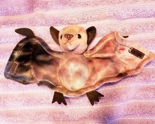 Ty Beanie Babies Batty Tye-Dyed Bat-  TAG ERRORS- Swing tag-1996/Tush tag-1998