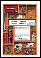 1967 AT&T Bell System Vintage PRINT AD Telephone Worldwide Communication