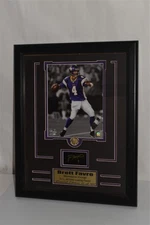 BRETT FAVRE VIKINGS PHOTO PRO IMAGE FRAMED ALL TIME PASSER LE 37/500  (PLB64)