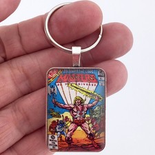 MASTERS OF THE UNIVERSE 1 Cover Key Ring or Necklace 1st HE-MAN DC COMIC BOOK