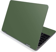 Skin for Samsung Chromebook plus V2 12" 2019 - Solid Olive  Protective, Durab