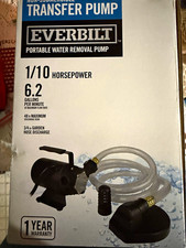 Everbilt Water Transfer Pump 1/10 HP Non-Submersible Self-Priming 6.2 GPM