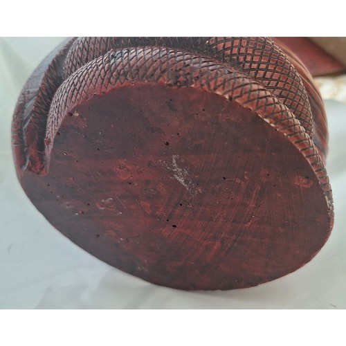 Estatua de resina mística en espiral serpiente King Cobra - 9”t x 6”w- 5lbs excelente estado - Imagen 11 de 11