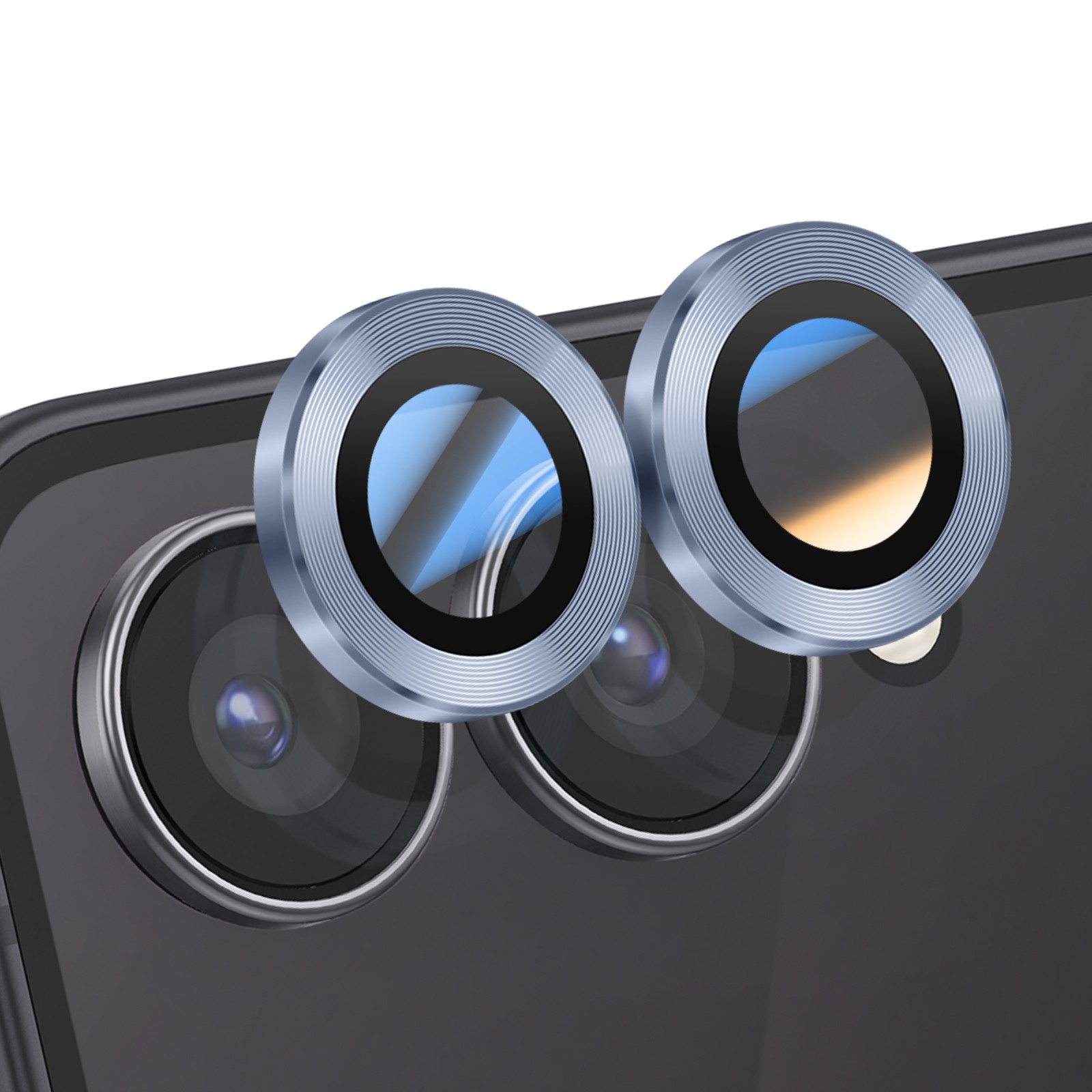 Protection de lentille haut de gamme Enkay pour Galaxy Z Flip 7 en verre trempé cristal 9H