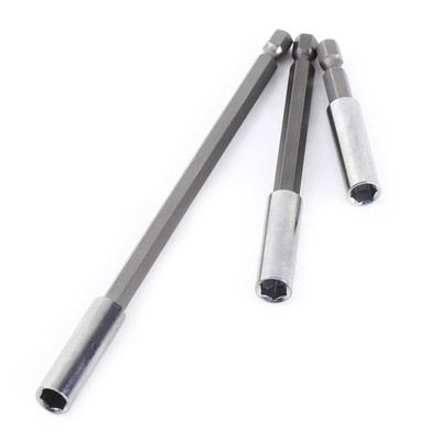 3pcs Elektrische Bohrschrauber Verlängerung Bar Magnetic Bit Holder 1/4 Sh UB