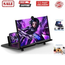 14" Screen Magnifier for Cell Phone, 3D HD Magnifying Projector Screen Enlarg...