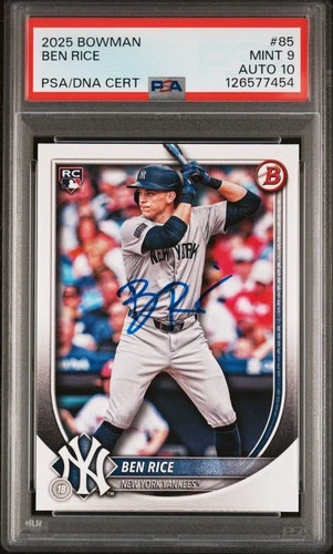 Ben Rice 2025 Bowman Ben Rice #85 Auto