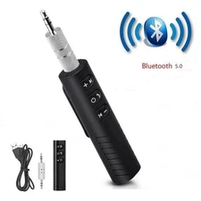 Bluetooth 5.0 Transmitter Receiver 2 IN 1 Wireless Audio 3.5mm Jack Aux Adapter