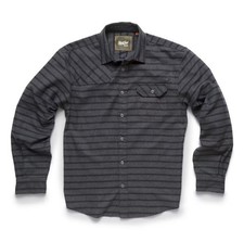 Howler Brothers Gray Striped Flannel Heavyweight Button-up Long Sleeve Shirt M