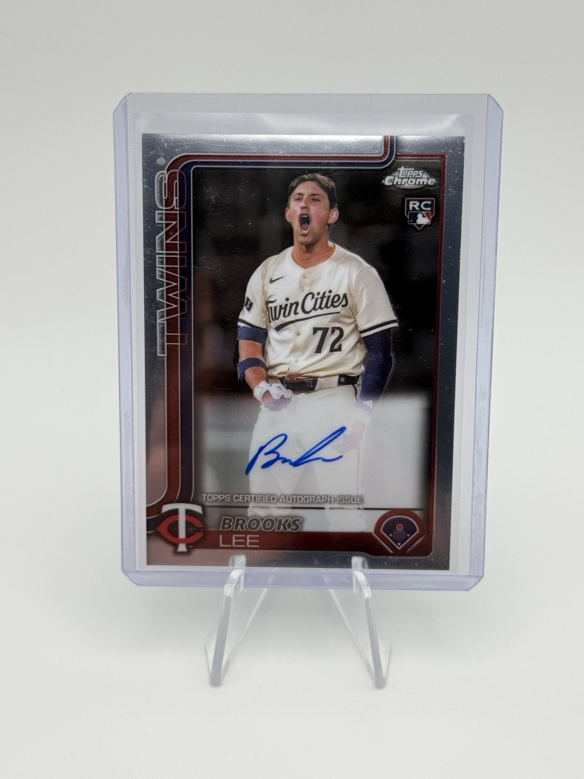 Brooks Lee 2025 Topps Chrome #RA-BL Rookie Auto Rookie RC