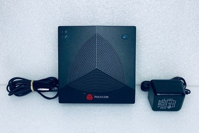 Polycom SoundStation 2W 2201-07810-001 Base Station & Cables As Shown -SEE VIDEO