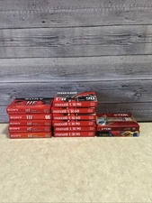 Lot of 13 Brand New Sealed Cassette Tapes  SONY,  Maxell, & TDK