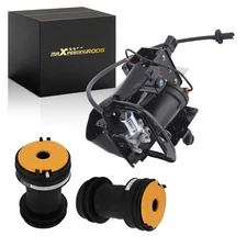 3pcs Rear Air Suspension Bags + Compressor For Cadillac XTS 2013-2019 84104205