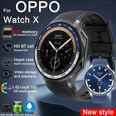 2025 New For OPPO Watch X High-End Business Watch Men 32Gb Memory Video Playback