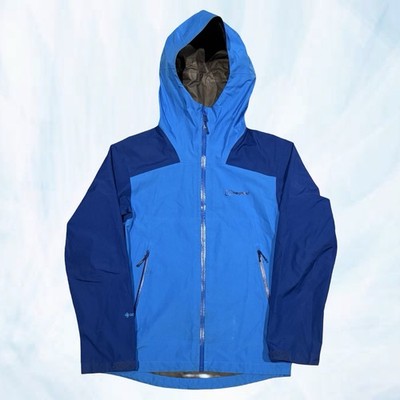 Mens Blue Berghaus Gore-Tex Lightweight Hooded Waterproof Jacket (Size S) A265