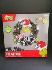 Dr. Seuss The Grinch Lighted Christmas Wreath 17.3" 2023