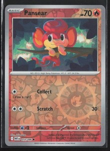 014/086 Pansear - SV White Flare Reverse Holo NM Pokemon