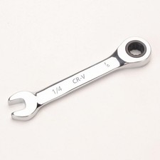 14-inch Sae Stubby Box End Head Geared Wrench 72-tooth Ratcheting Combinati...