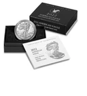 2022 W American Eagle One Ounce Silver Uncirculated Burnished Coin BOX COA 22EG