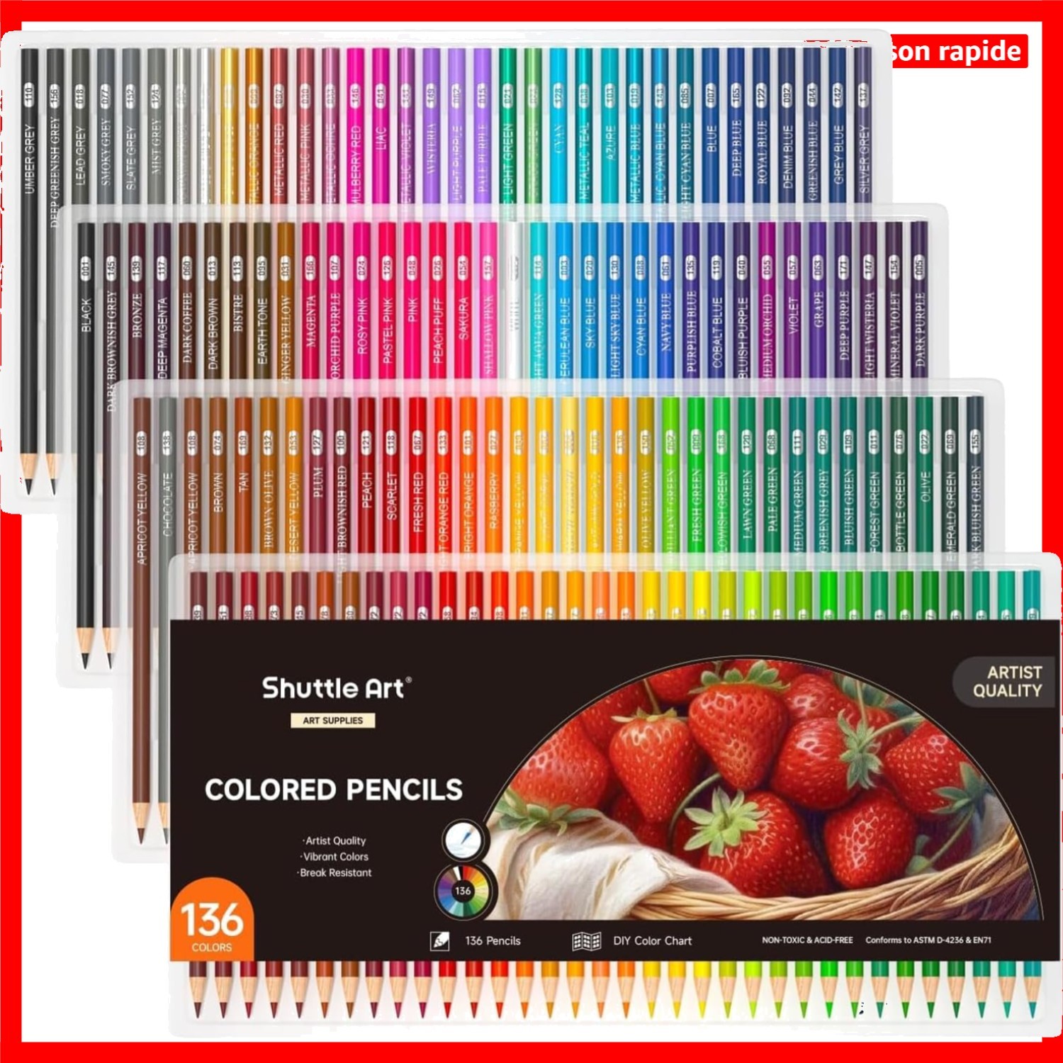 Crayons de couleur de qualité pour réussir vos portraits et dégradés vifs