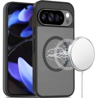 For Google Pixel 10/10 Pro Case Magnetic Circle Soft Translucent +Tempered Glass