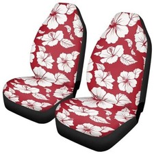 Brosoneto Car Seat Covers Washable Seat Protector for Tropical Hibiscus Flower