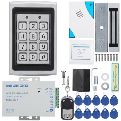 Electric Magnetic Door Lock Access Control Card Password Door Security System CB