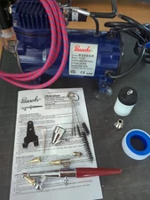 Paasche H-SET Single Action Siphon Feed Airbrush Set With D500SR Compressor 