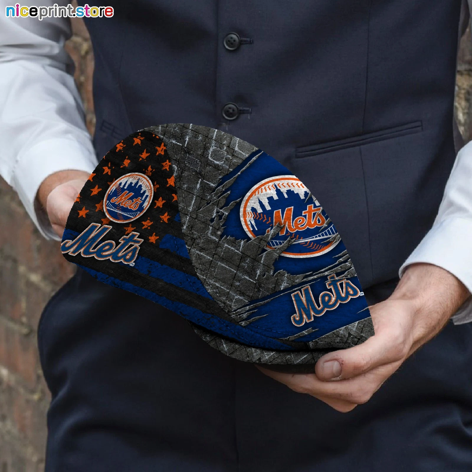 New York Team Mets Jeff Cap Custom Jeff Cap Driving Cap Golf Cap Flat Cap