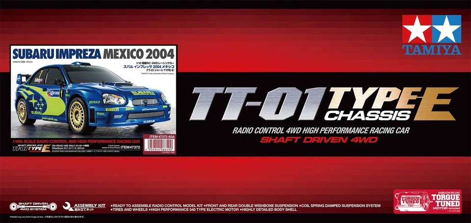 Tamiya RC Special Edition 1/10 Scale RCC Subaru Impreza 2004 Mexico TT-01 C 48 - Image 4 of 4