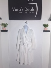 Ulta Beauty White Plush Shawl-Collar Bathrobe with Tie