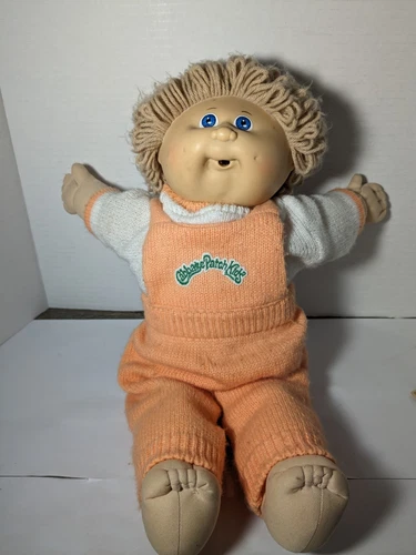 1982 Cabbage Patch Doll Pacifier Mouth Boy 1982 Blonde Hair Blue Eyes