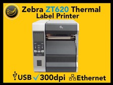 Zebra ZT620 Thermal Label Printer 300dpi USB, Ethernet ZT62063-T010100Z NEW