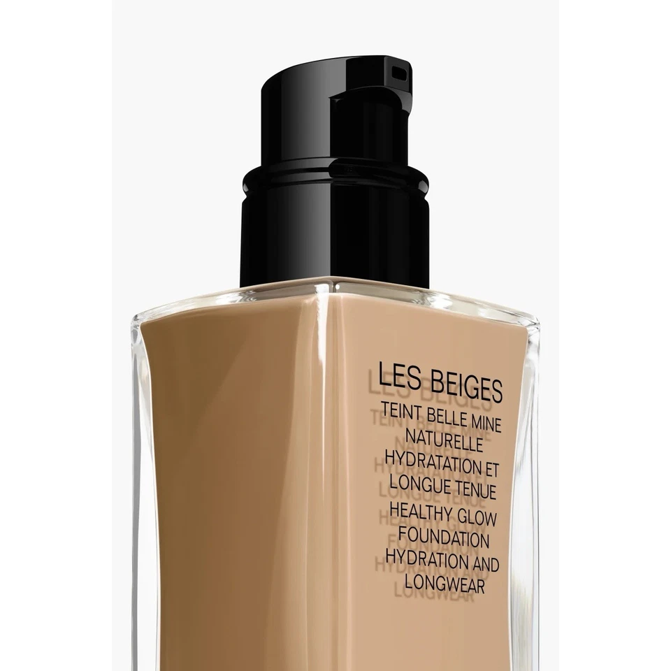 CHANEL LES BEIGES Healthy Glow Liquid Foundation Longwear Hydration B50 1 Oz NIB - Image 2 of 4