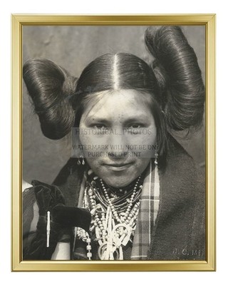 HOPI ACTRESS YNEZ SEABURY THE BLOSSOM BRIDE LOS ANGELES 1 8X10 GOLD FRAMED PHOTO