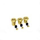 Lambretta Gear And Clutch Trunnion Set Brass Stf Hex Head