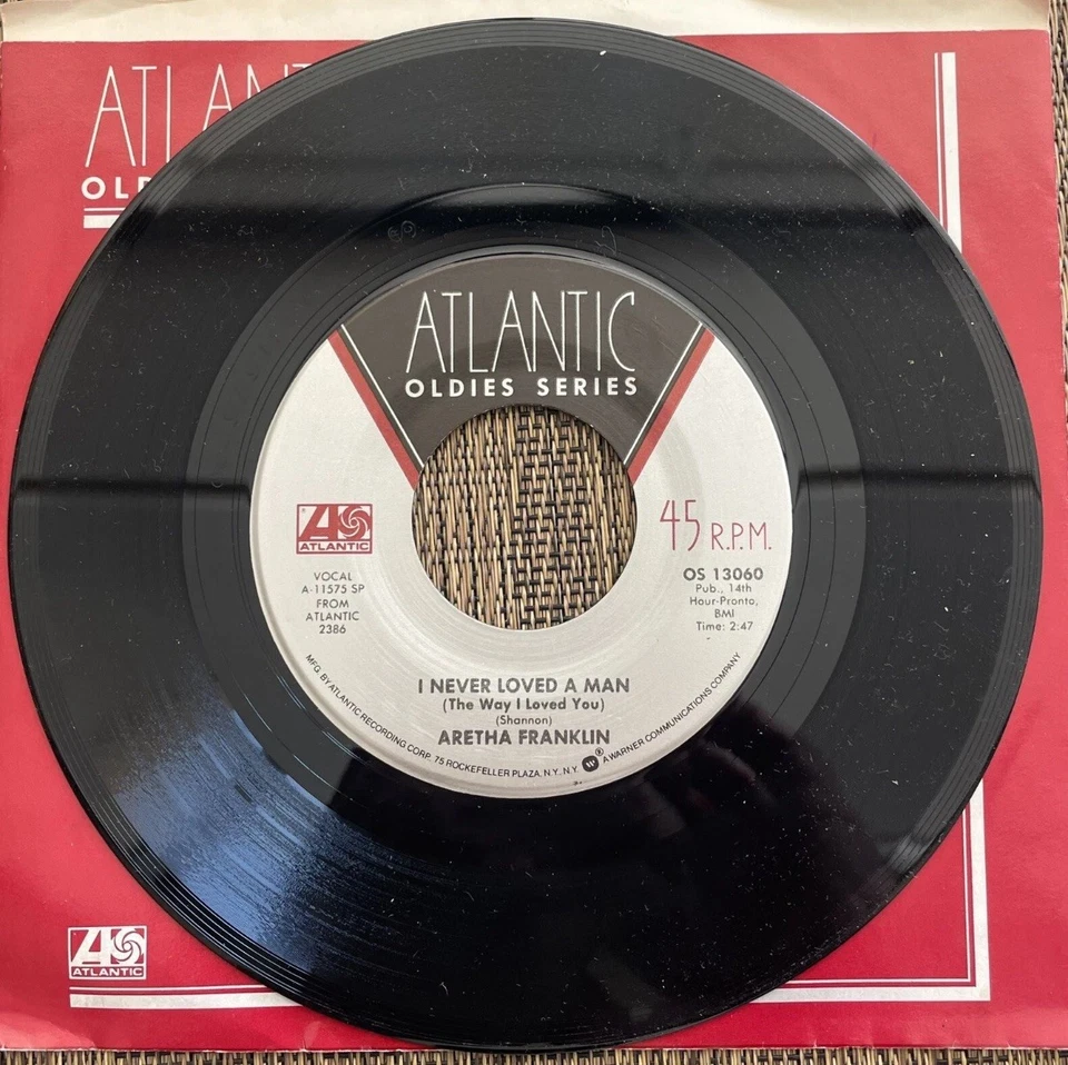 Aretha Franklin - Think / I Never Love A Man - Atlantic OS 13060 M Reissue - Image 2 of 2