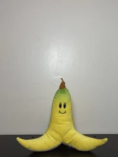 Nintendo Mario Kart Banana Peel Plush 11” Stuffed Toy Basic Fun Yellow