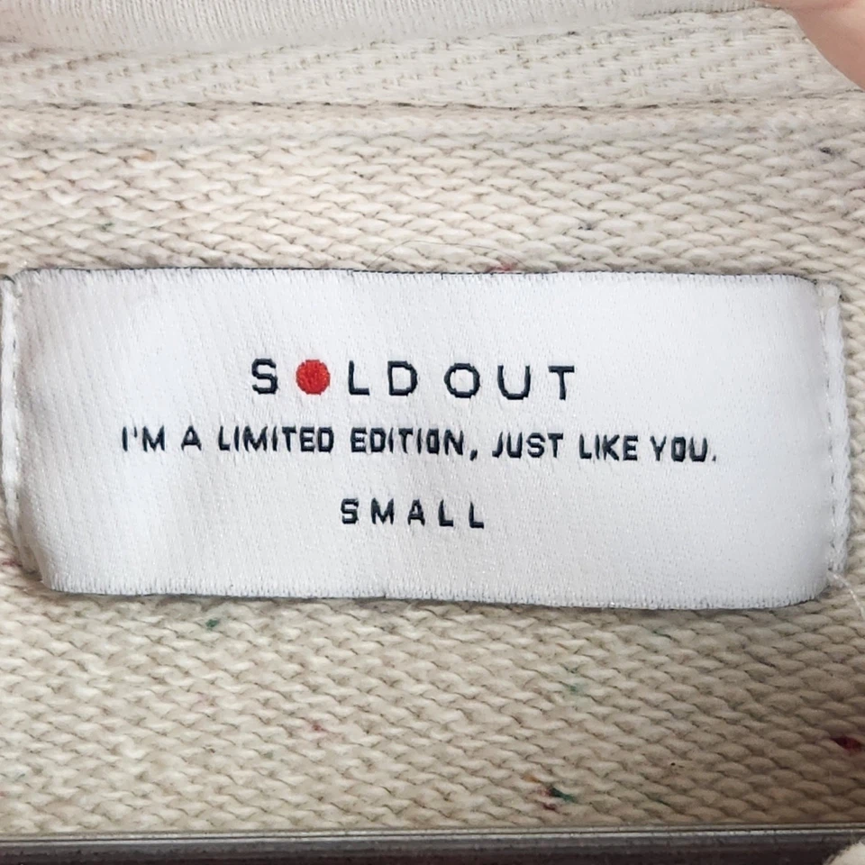 Agotado NYC Sudadera con Capucha Para Mujer Talla Pequeña Beige Algodón Orgánico Con Capucha Mangas Dolman Foto 3 de 4